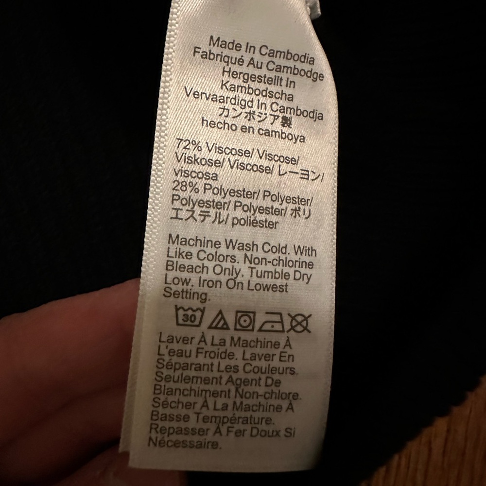 J. Crew Black Ribbed Sweater - Picture 3 of 3